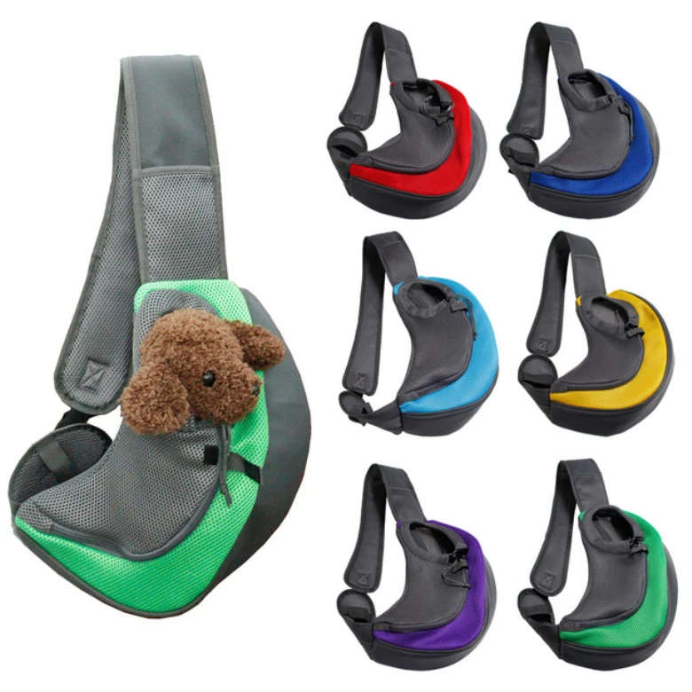 

China supplier outdoor high quality fashion felt soft mascotas dog small pet front sling chest carrier bag, Customized color