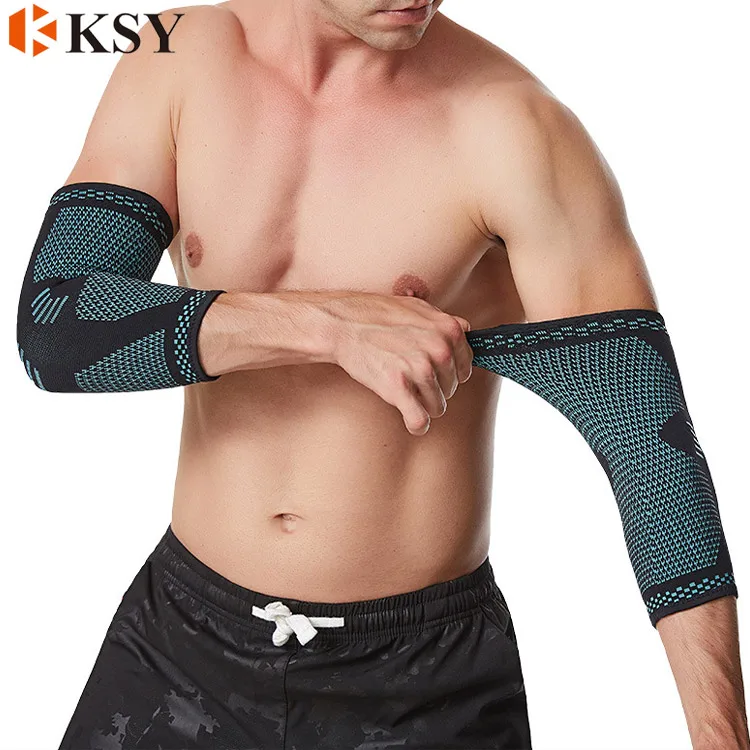 

Hot sell Adjustable Bandage Arm Pads Baseball Neoprene Sports Elbow Support Brace, Green,black