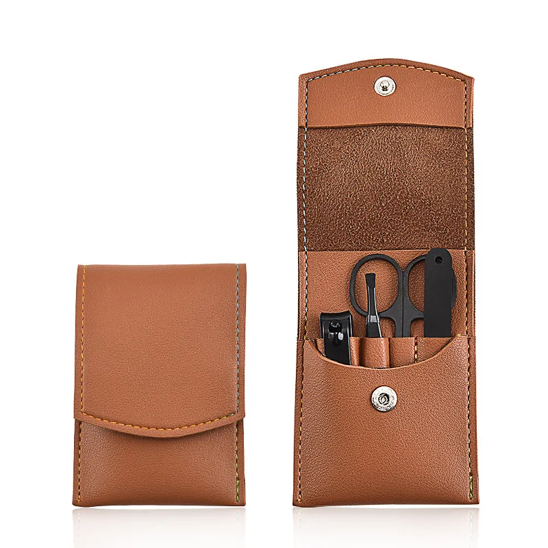 

Pedicure Kit Nail Scissors Grooming Kit with PU Leather bag, Customized color