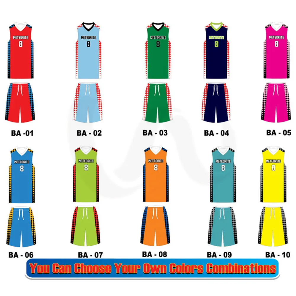 
Top Quality Sportswear Basketball Uniform / Custom Wholesale Blank Basketball Uniform 