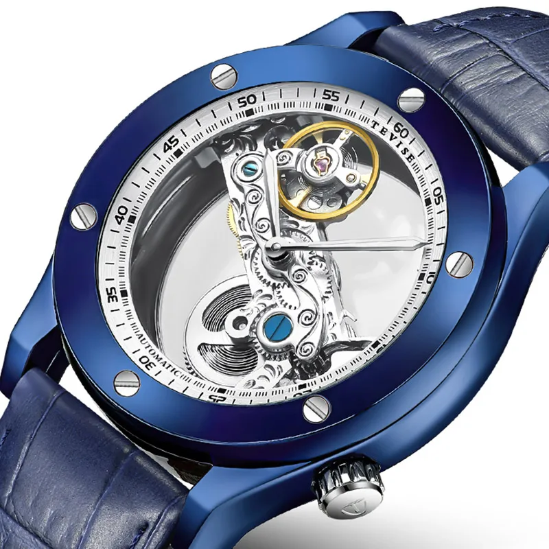 

New Design Watch Transparent Custom Brand See-through Automatic Mechanical Mens Watches In Wristwatches, Optional
