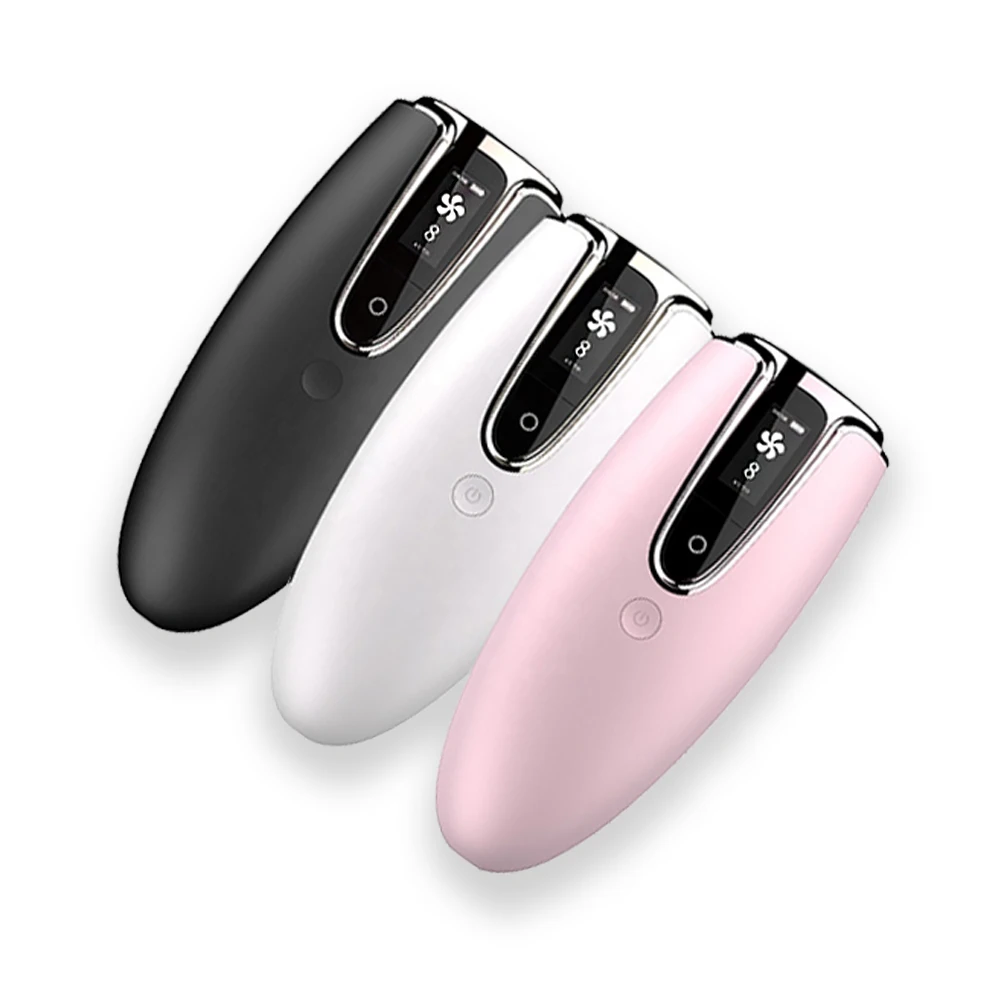 

face hair removal mini 2 in 1 epilator full body portable home use laser men legs, White pink black