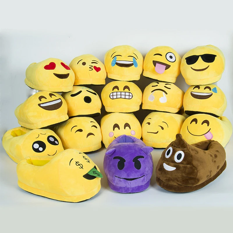 

Custom Cartoon Winter Plush Women Men Slipper
