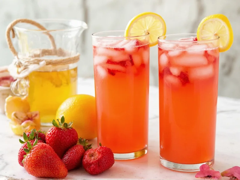 homemade strawberry lemonade