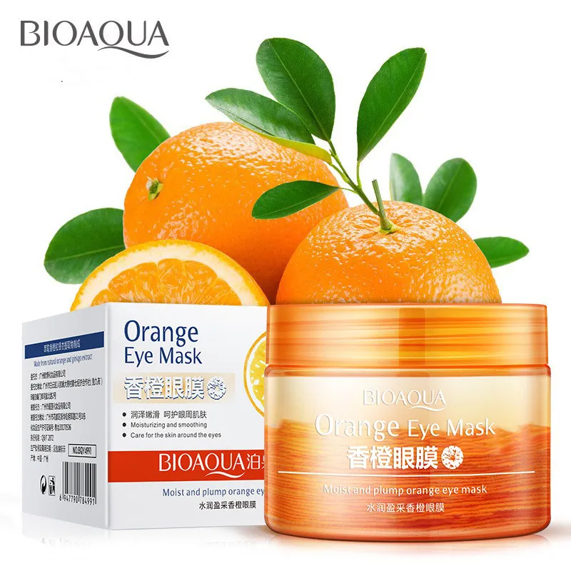 

Private label BIOAQUA Refreshing Soothing moisturizing orange extracts sleep eye mask