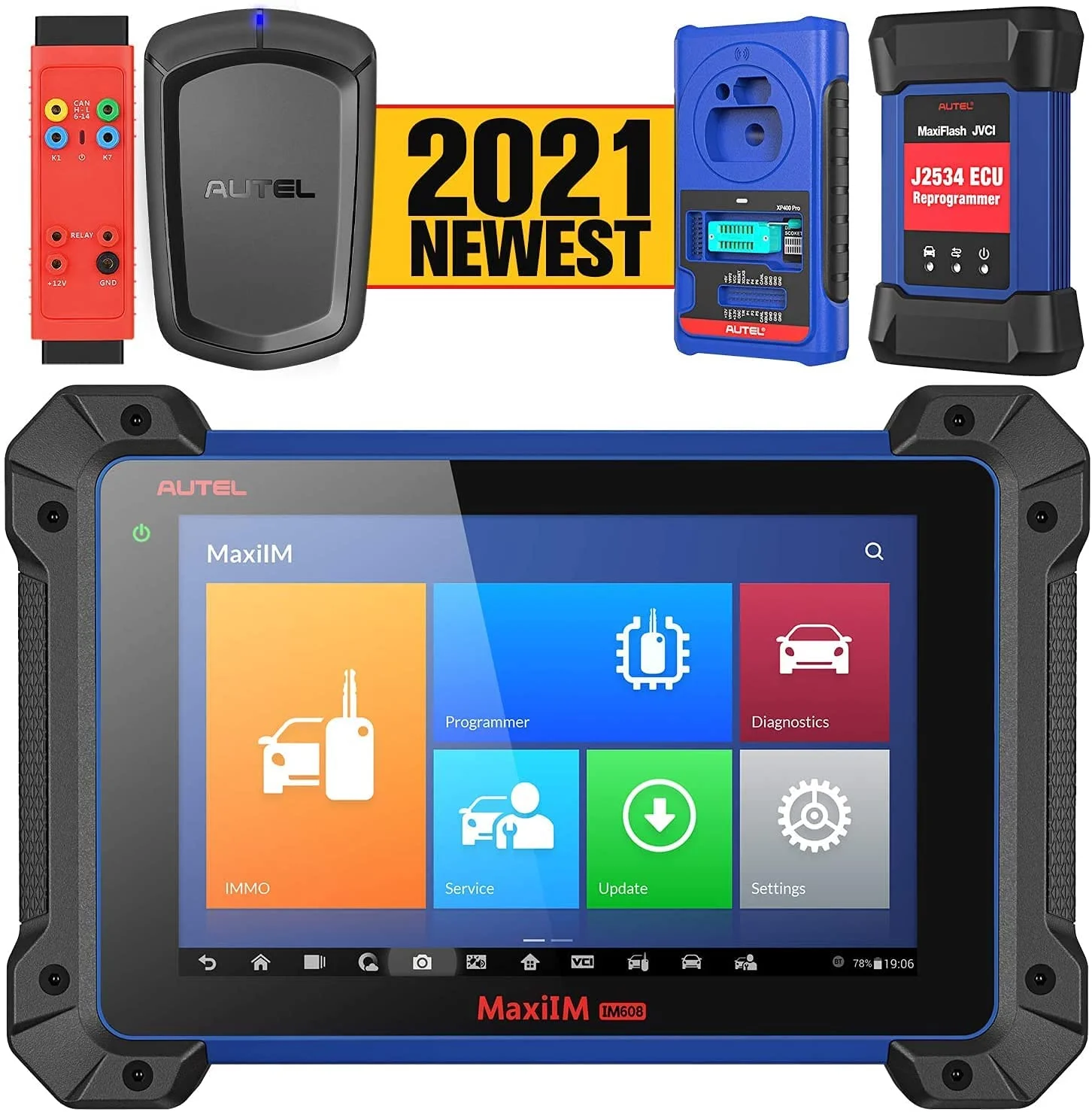 

Autel IM608PRO Advanced Key Programming All System Diagnostic Tool im608 additional key diagnoses and programmer of keys, Blue