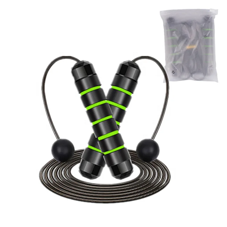 

Amazon Best Seller Rush Athletics Cordless Portable Exercise Fitness Custom Logo PE Matt Packaging Speed Jump Rope, Black/red/green/blue