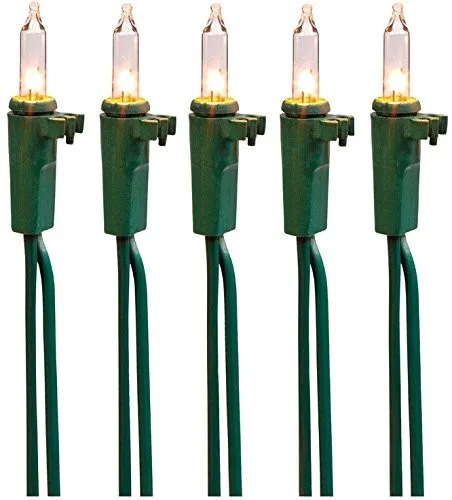 UL 150Count Incandescent Rice Bulb Connectable String Lights For Outdoor Christmas Tree Decor