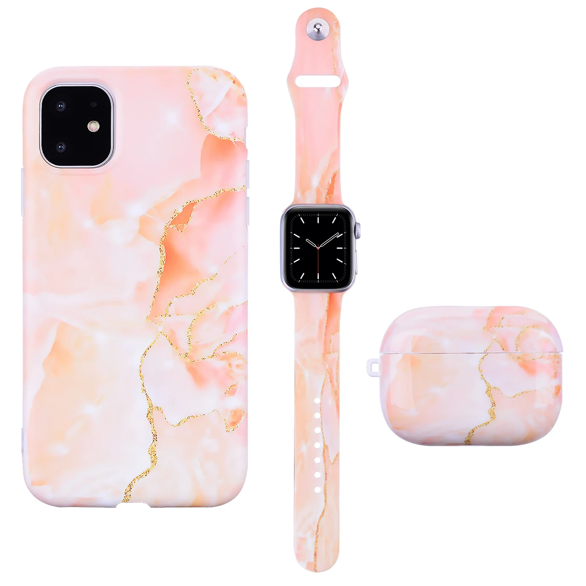 

2021 New Custom Marble Geometric Stripe IMD Phone Case For iPhone 12 Case Cover, 9 colors