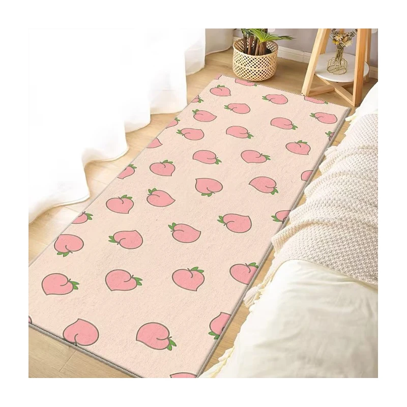 Cartoon Blanket Girly Style Cute Plush Mat Girls Room Floor Mat Children's Room Crystal Velvet Bed Rug Bedroom Cartoon Blanket