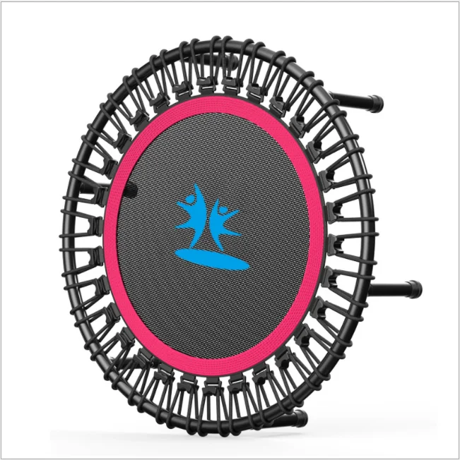 

2021 Home Fitness Indoor Children'S Round Trampolines Collapsible High Quality Folding Trampoline With Handle