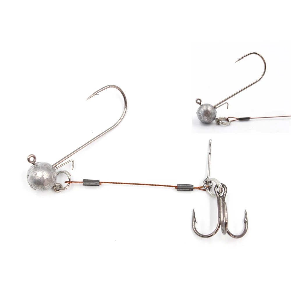 

Fishing Hook Pike Fishing Stinger Lead Head Stainless Steel Fishing Hook Pike Bait Stinger Hook