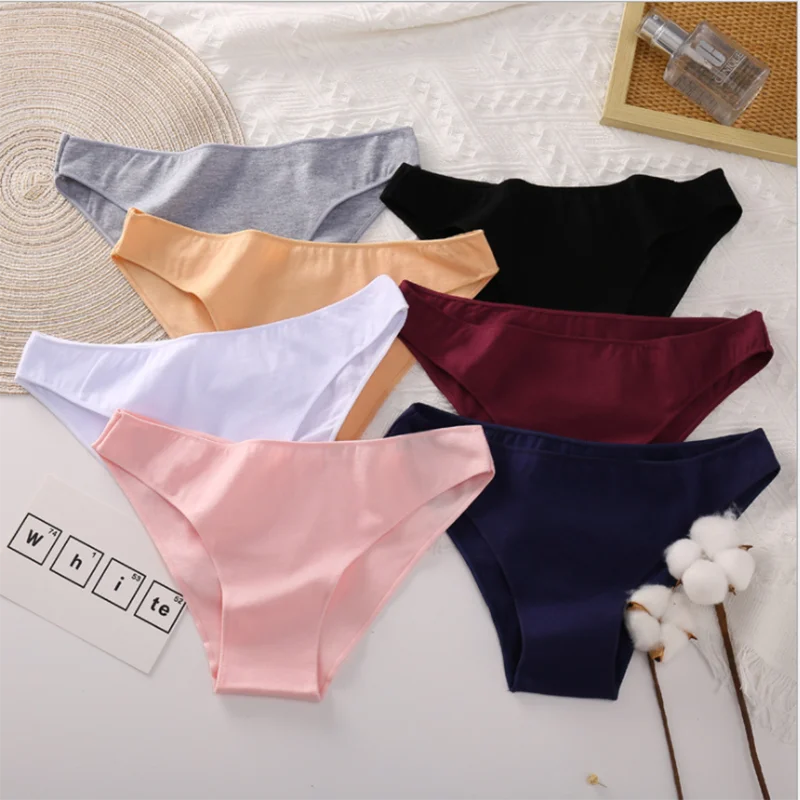 

Women's Briefs Solid Cotton High Slit Comfortable Thong