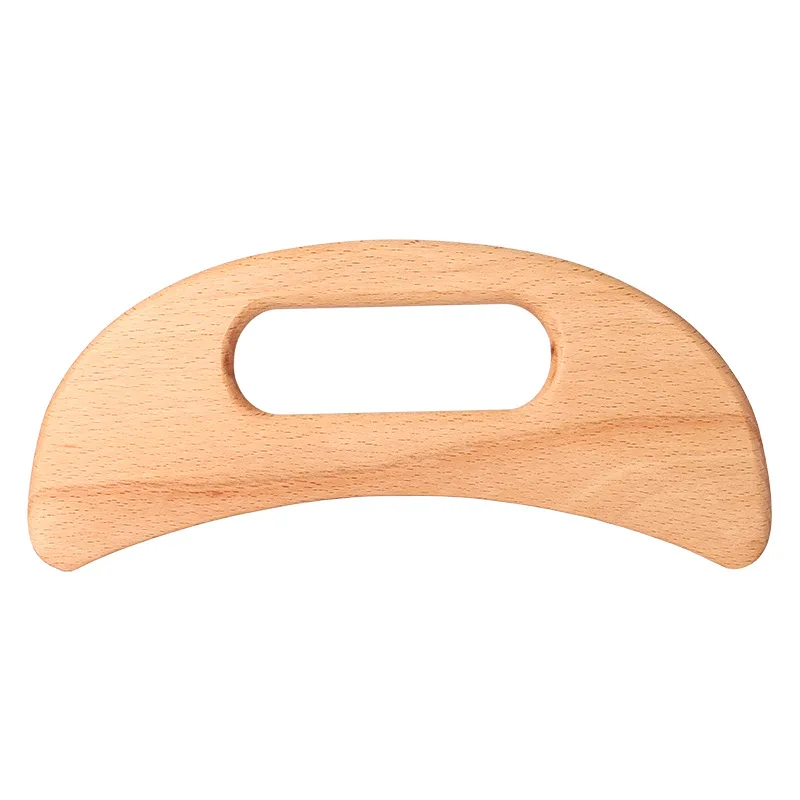 

Private Label Moon Shaped Wooden Gua Sha Tools Professional Lymphatic Drainage Scraping Board Wood Therapy Massage Tools