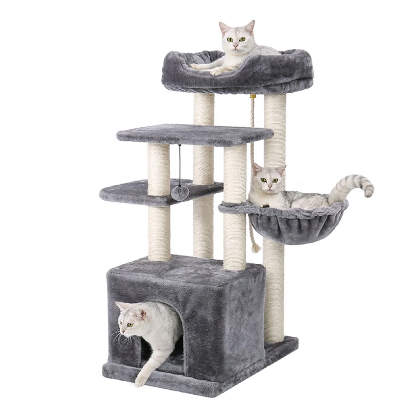 

US Warehouse Free Shipping Luxury Multi-layer Cat Tree Condo Tower Cat Playhouse