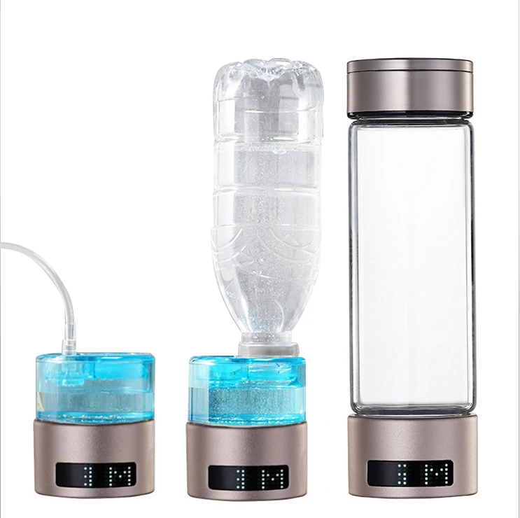 

New Fashion 3 in 1 SPE/PEM 400ML Hydrogen Rich Water Generator Bottle