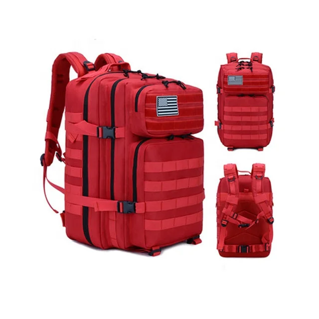 

Manufacturer USA flag army assault backpack utility 3D Molle tactical military backpack durable oxford hiking camping backpack, 11colors for option