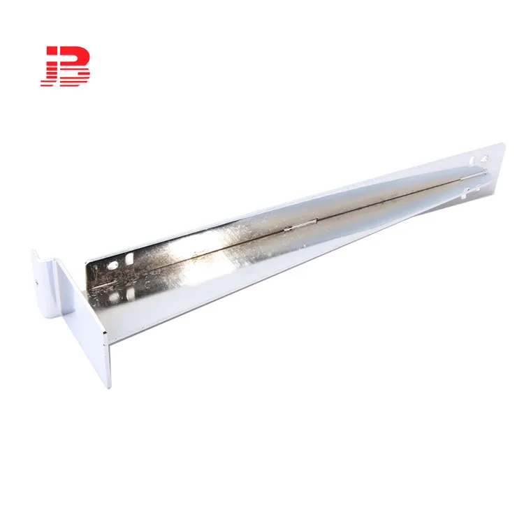 Slatwall chrome Metal Steel Shelf brackets for glass shelves supplier