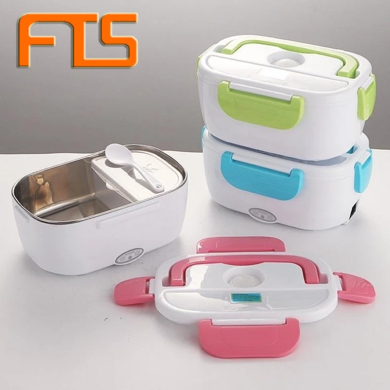 

FTS Bento Heating Electric Stainless Steel Food Heater Car And Home Electrical Warmer Lunch Box