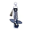 Simple Embroidery Key Handmade Knitted Bee And Bird With Tassel Keychain Keyring For Men Women Festival Gift Key Ring