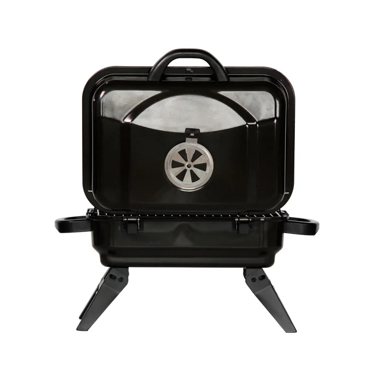 

Wholesales Folding Mini Charcoal Portable BBQ Grill Easily Cleaned Tabletop Barbecue Grill, Black