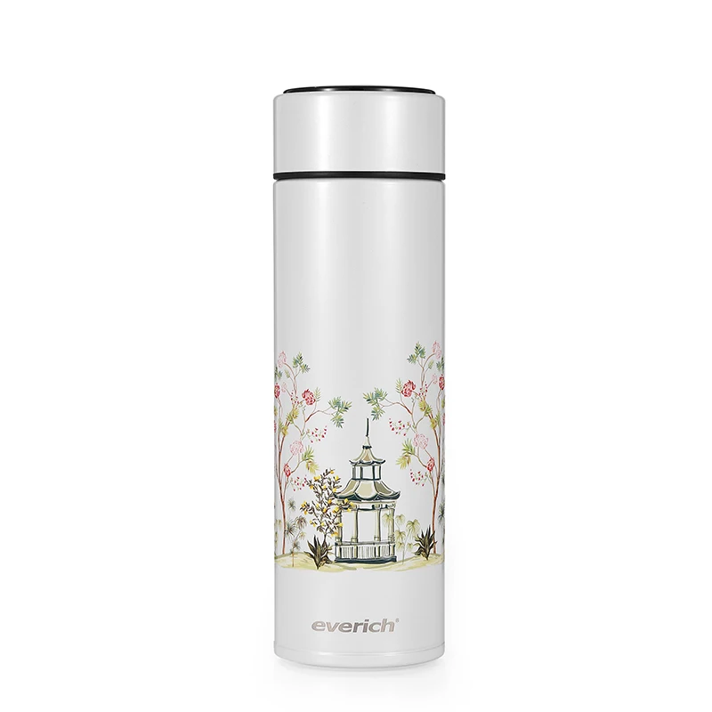 

everich New 500ml 304stainless steel Vacuum Insulated water bottle with LED temperature display, Customized color