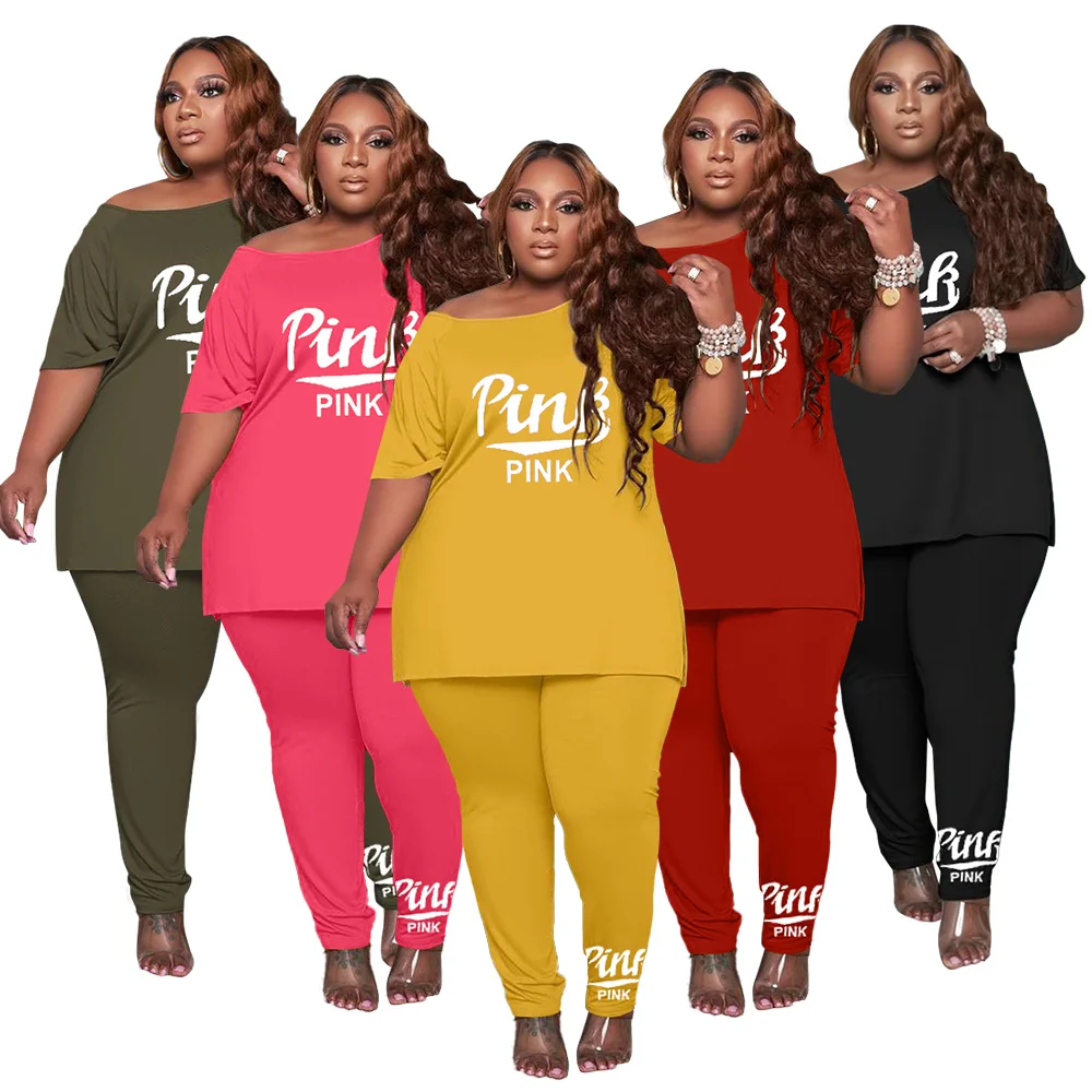 

5xl women two piece plus size fashion two piece set tracksuit plus size women clothing