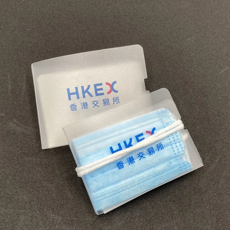 

disposable face masked case portable plastic masked cover holder storage clip
