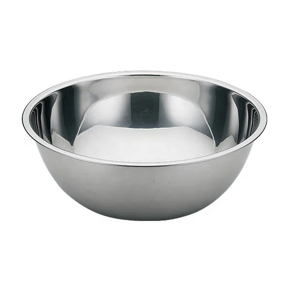 

high quality whole-sale stainless steel polished salad mixing bowls set
