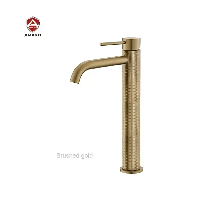 

Aida Curved Spout Bathroom Faucet Mixer Solid Brass Basin Brass Faucet Mixer Tall Elegant Basin Commercial Tap