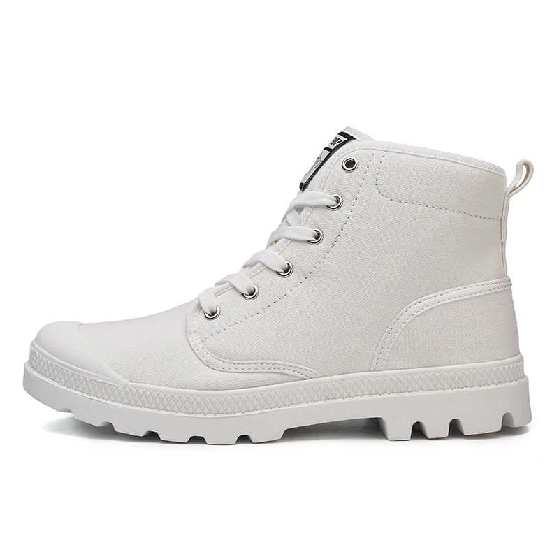 

High top blank canvas shoes for man