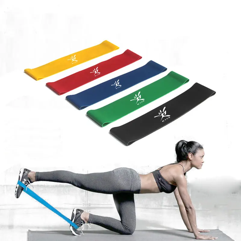 

fitness latex resistance band loop set for legs, Can be customized to regular color