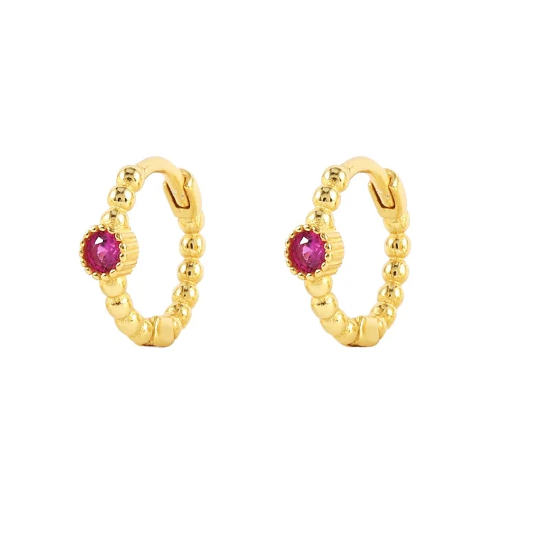 

Dainty Bead Zirconia 925 Sterling Silver Earring Fashion jewelry Wholesale