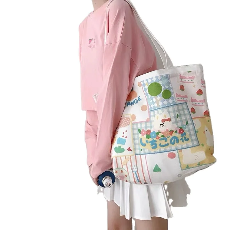 

Wholesale Custom Canvas bag printed logo shopping bags for promotion storage and shopping