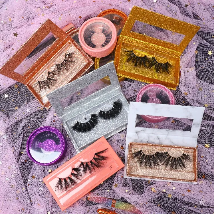 

Custom Own Brand Thick Dramatic False Lashes Cheap Long Soft 3d 25mm Faux Mink Eyelashes With High Quality