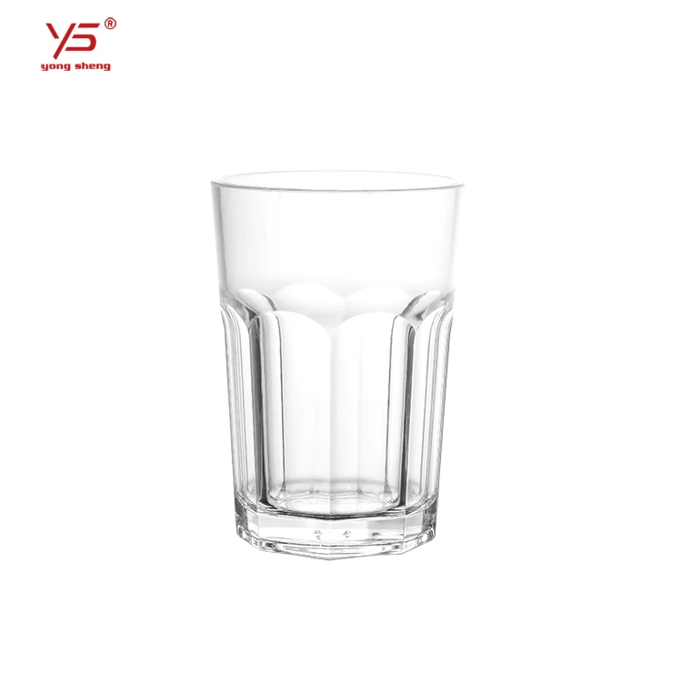 

Factory supply high class PC unbreakable plastic water cup with design polycarbonate glass cup clear poly cups philippines