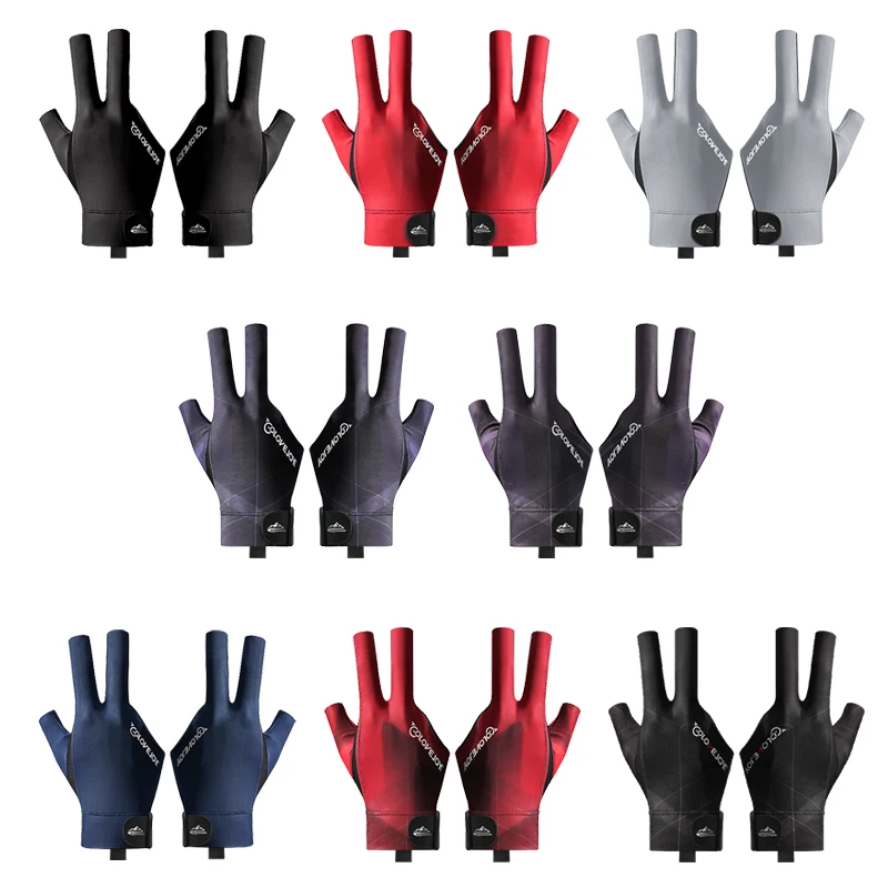 

GOLOVEJOY XG67 Indonesia Popular Sell Good Quality Pattern 3 Fingers Billiard Pool Snooker Gloves