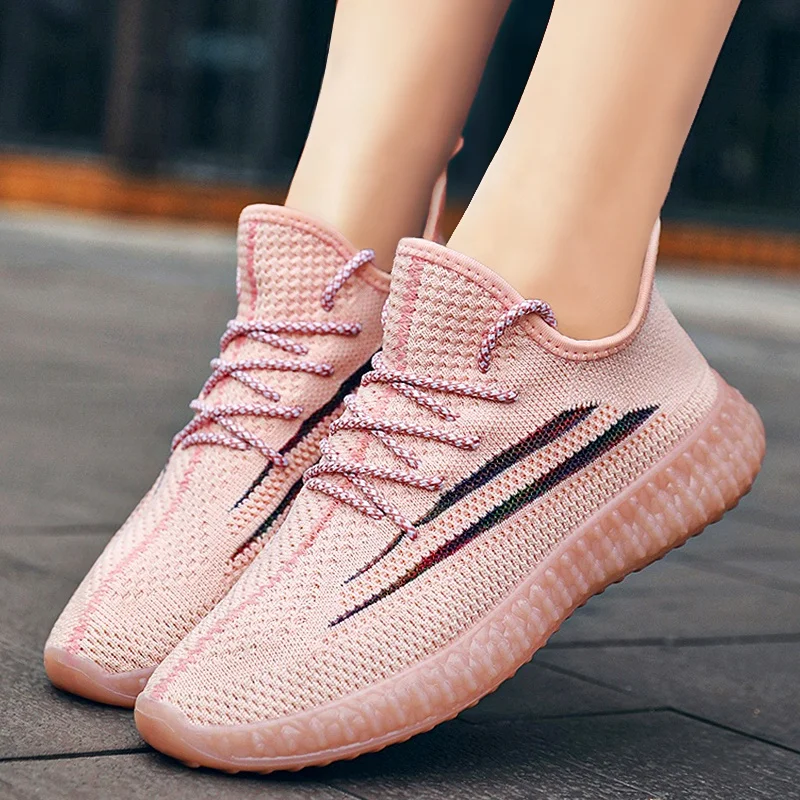 

female shoes and sandals TPR sole Good quality Hot Sale Yeezy 350 Sneakers Lighting Shoes Women tpr shoe sole, As customers's request