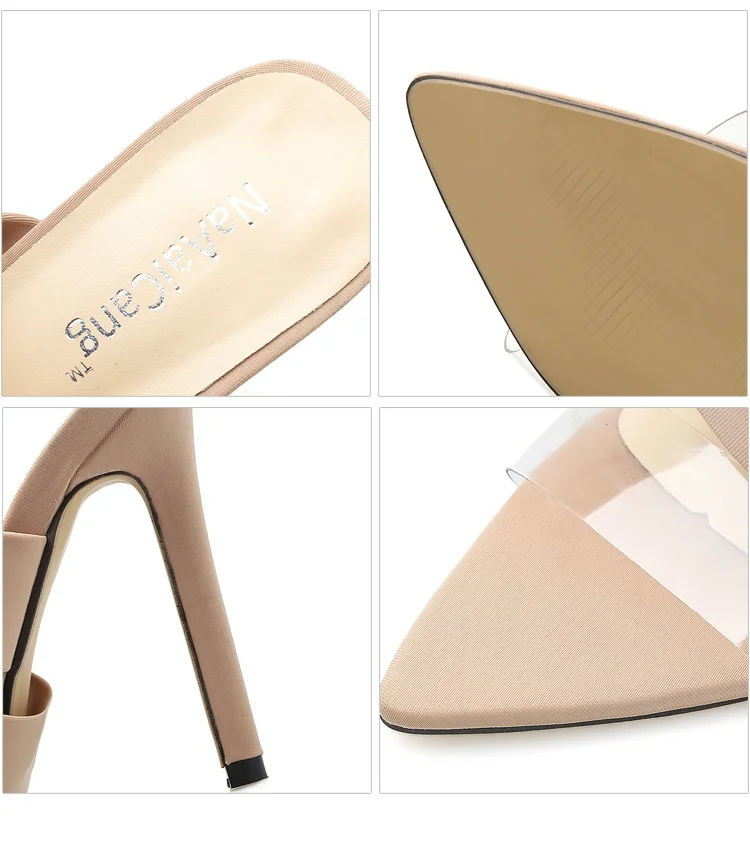 Women Buckle Chunky Shoes Chaussures Talons Aiguilles Sexy Female High-heeled Foot