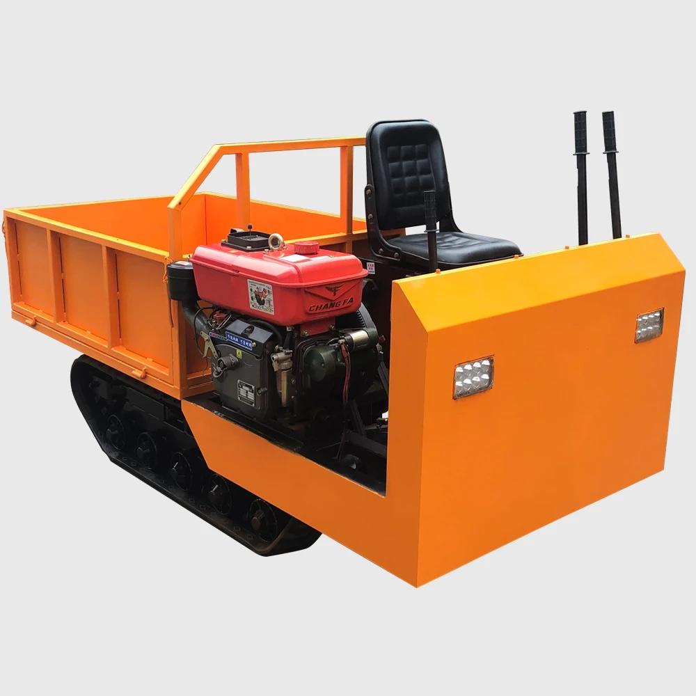 

new design rubber tracked carrier 1ton crawler mini dumper price