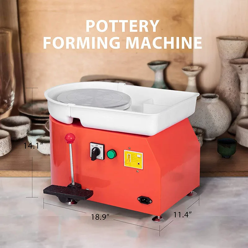 
Factory Direct 350W Electric Turntable Electric Pottery Wheel with Foot Pedal 