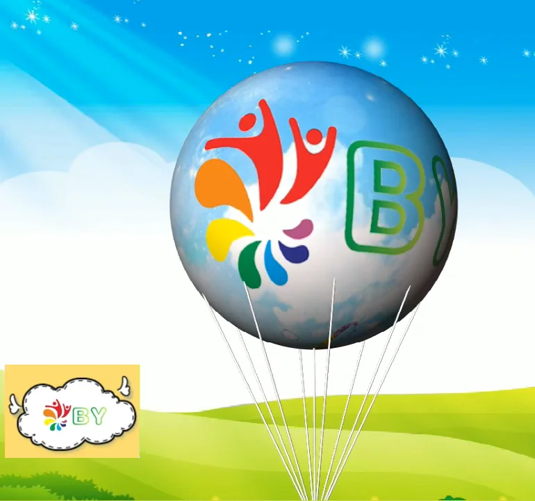 pvc inflatable helium sky balloon/large advertising helium