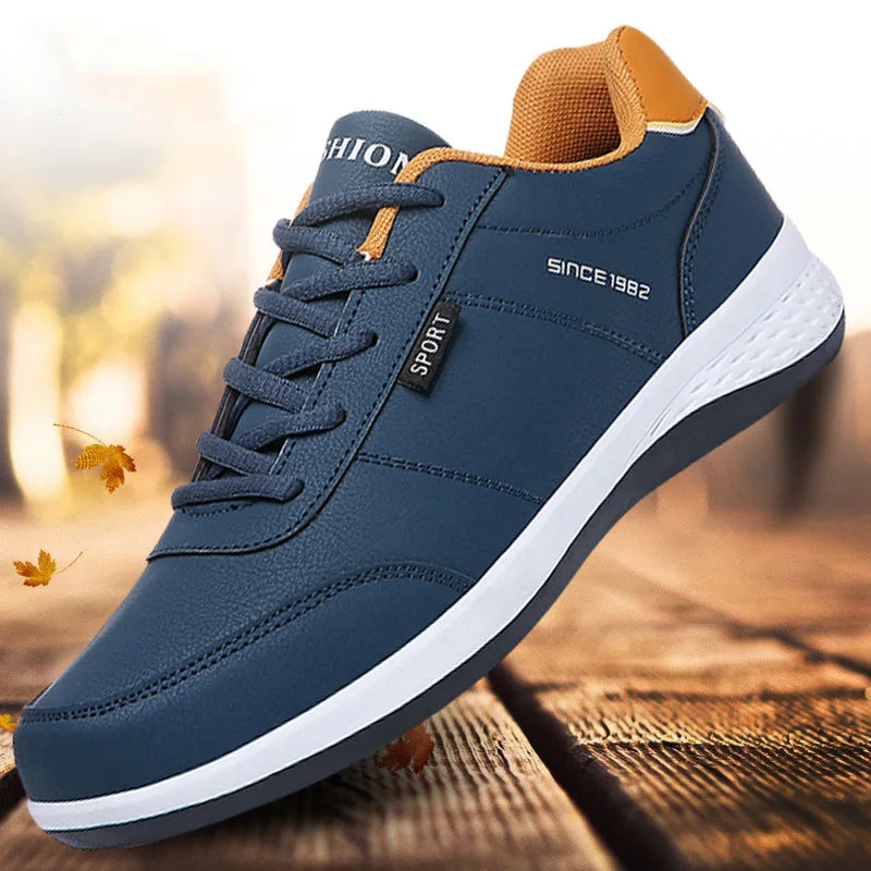 

Casual men's shoes PU leather casual shoes men's canvas shoes