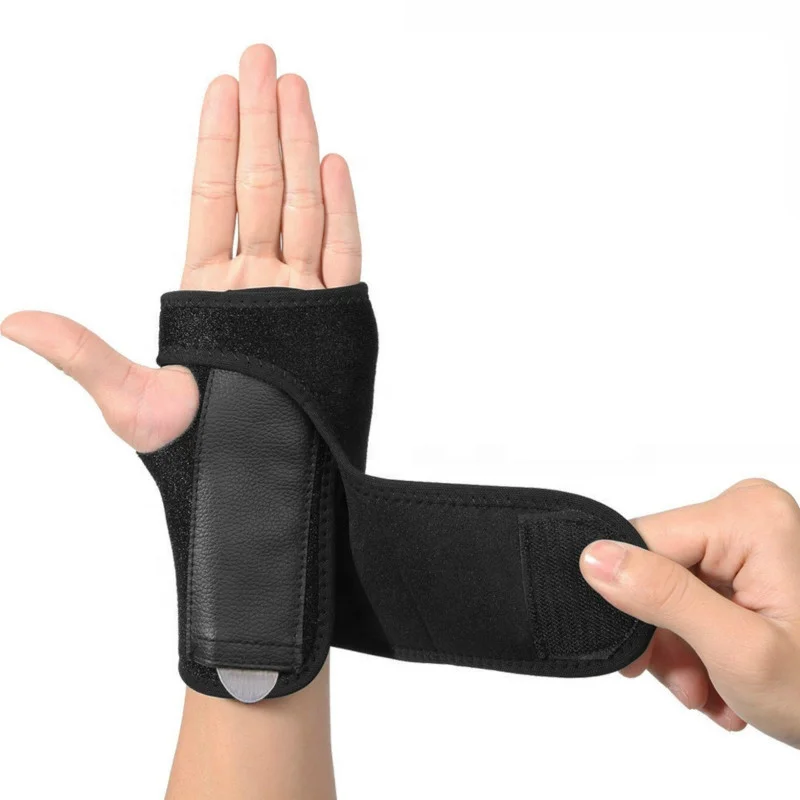 

Adjustable Removable Neoprene Wrist Brace Carpal Tunnel Splint Hand Support Wrist Protector, Black