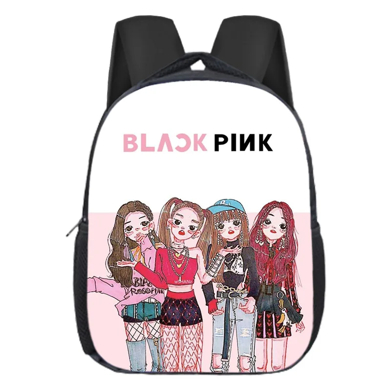 

New Black Pink Peripheral Backpack Fashion Student Large Capacity Backpack Girl Backpack