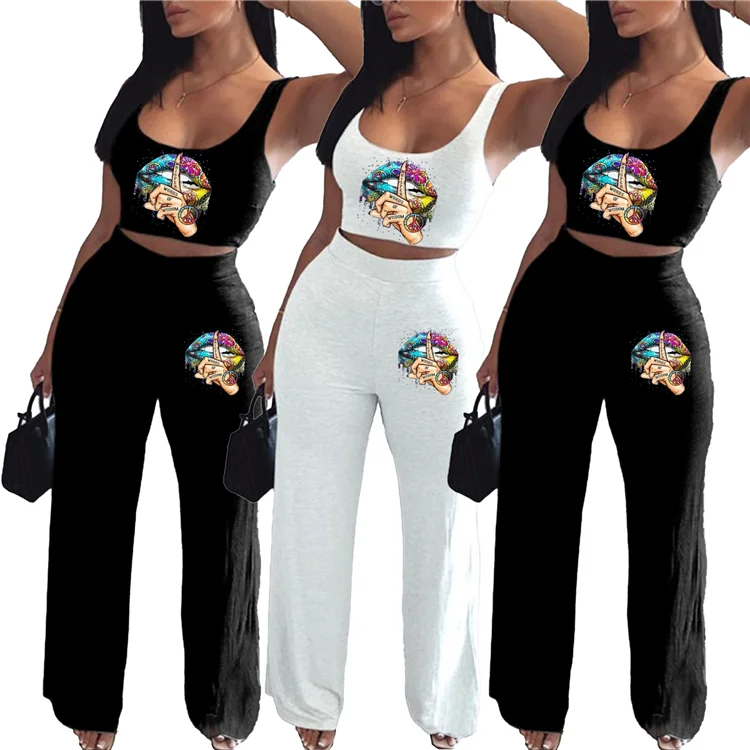 

2020 Hot Sell Trendy Women Clothing Summer Sports Two Piece Outfits 2 Piece Short Set, As picture or customized make