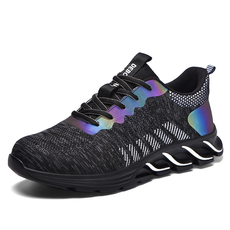 

Hot Selling Industrial Protective Breathable Work Casual Trainers Steel Toe Safety Shoes for Men women