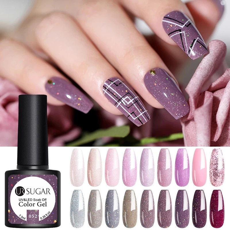 

Wholesale 62 Colors 7.5ML Colorful DIY Nail Art Polish LED Nail Polish UV Gel Long Lasting Varnishl Soak Off UV Gel Nail Polish