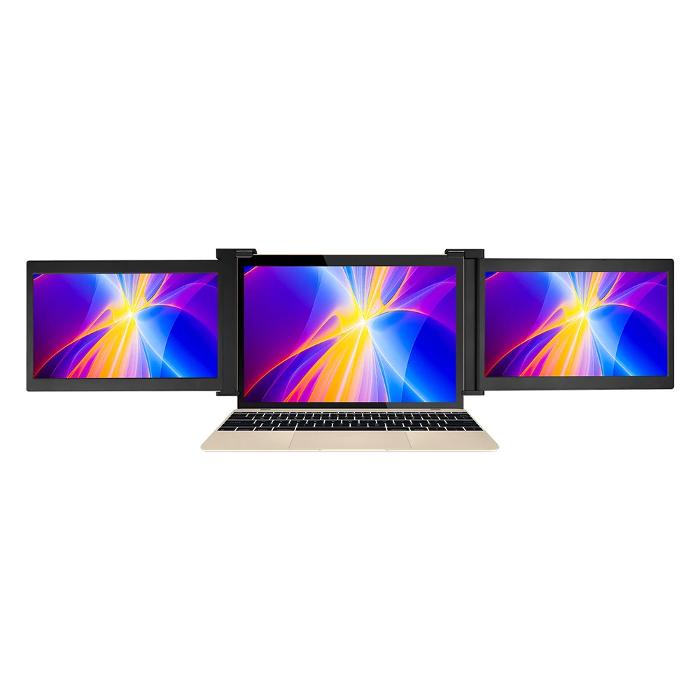 

Dual & tri screen perfectly match with any laptop and Compact and portable
