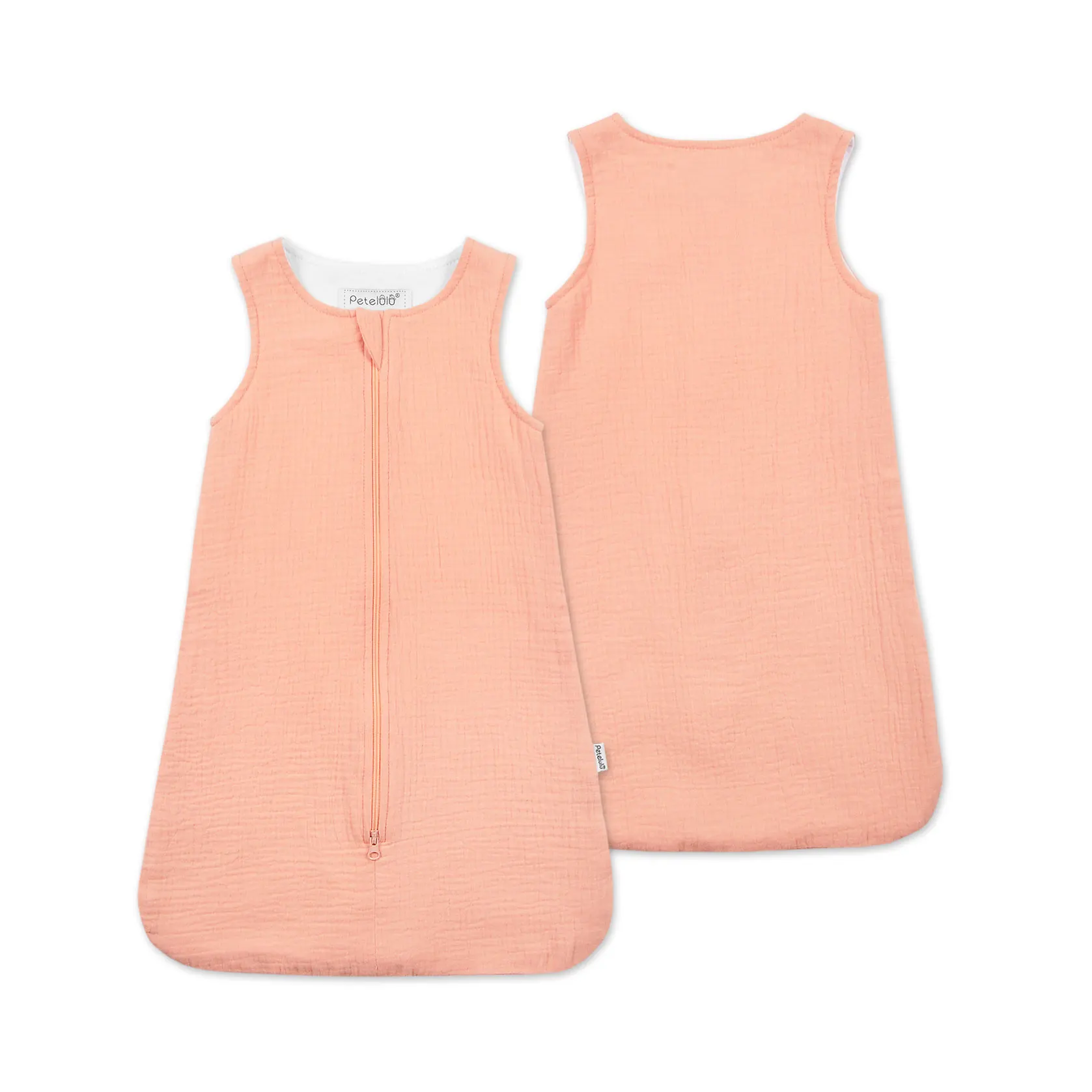 

High Quality Super Soft Baby Sleep Sack 100% muslin Cotton Sleeveless Baby Sleep Bag With Zipper, Picture